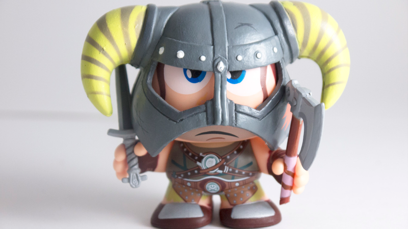 Illustration for article titled Skyrim's Dragonborn is Freakishly Cute in Vinyl